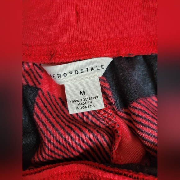 🛒🛍️💥Gently used women size medium aeropostle buffalo plaid sleep joggers - Picture 3 of 5